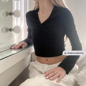 brandy melville coco wrap top